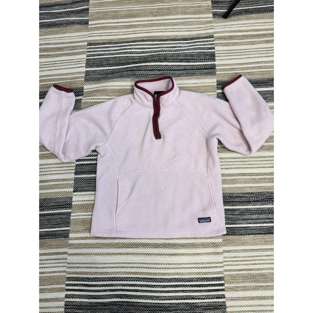 Patagonia Synchilla Fleece Jacket Women's Small‎ Pink 1/4 Zip Pullover Warm